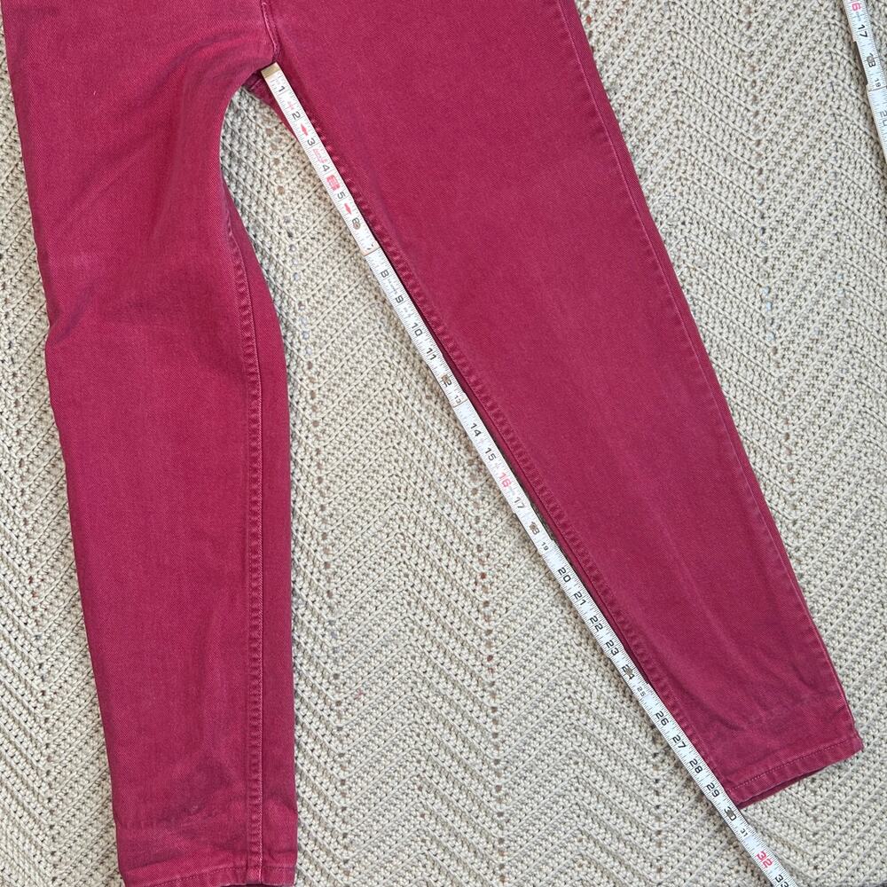 Vintage 90s Red 912 Levi’s Jeans - Slim Fit Tapered Leg - Size 26 x 30 - Picture 6 of 8